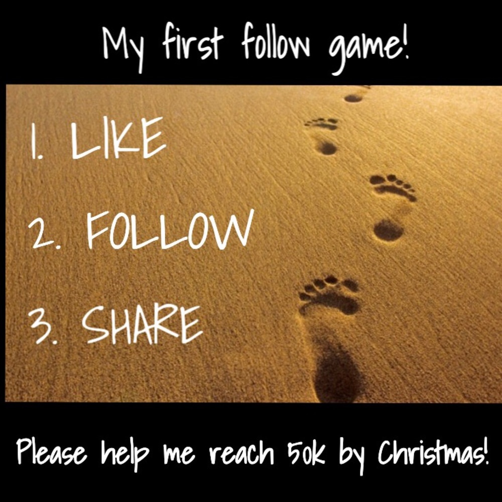 1. LIKE 2. FOLLOW 3. SHARE